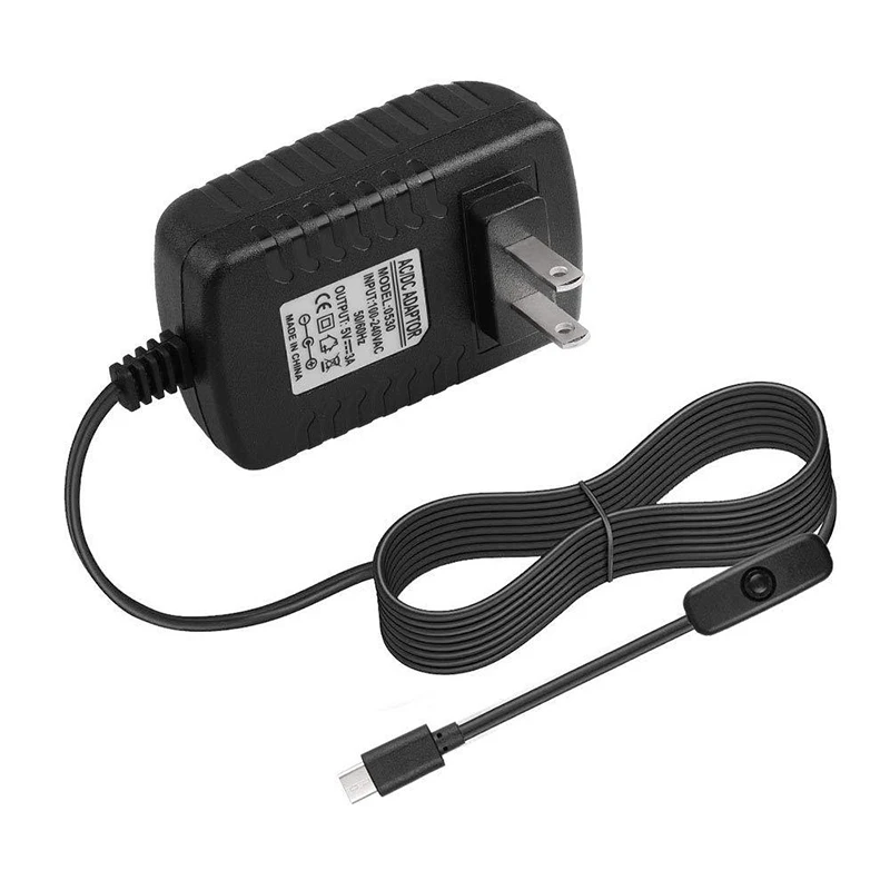 Raspberry PI 4 Model B 5V3A 5V/3A 3000mA Power Adapter USB Type-C Charger PSU Power Supply Power Source Unit Switching Socket
Raspberry PI 4 Model B 5V3A 5V/3A 3000mA Power Adapter USB Type-C Charger PSU Power Supply Power Source Unit Switching Socket