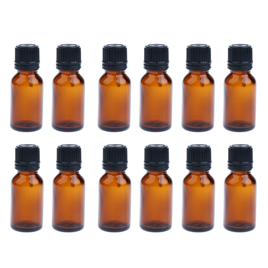 24pcs Travel Essential Oils Glass Amber Empty Brown Bottles Cosmetic Container with Euro Reducer Dropper 24pcs Travel Essential Oils Glass Amber Empty Brown Bottles Cosmetic Container with Euro Reducer Dropper