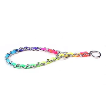 8PCS / LOT Seven Rainbow Snake Chain Collar Training Dog Chain P Chain Pet Iron Ring Metal Traction Rope
8PCS / LOT Seven Rainbow Snake Chain Collar Training Dog Chain P Chain Pet Iron Ring Metal Traction Rope