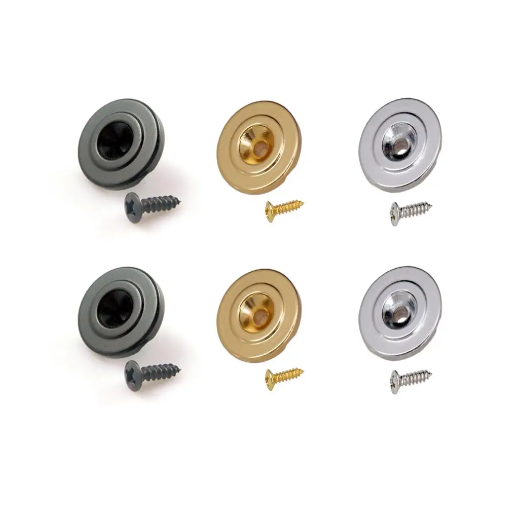 2 Pieces Round Style String Tree String Retainer with Mounting Screws for Bass Electric Guitar Parts
2 Pieces Round Style String Tree String Retainer with Mounting Screws for Bass Electric Guitar Parts