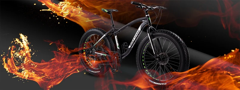 wolf's fang Folding Bicycle Mountain Bike 26 inches 7/21/24 Speed 4.0 Damping Road bike Fat Folding bikes mtb Snow beach bicycle