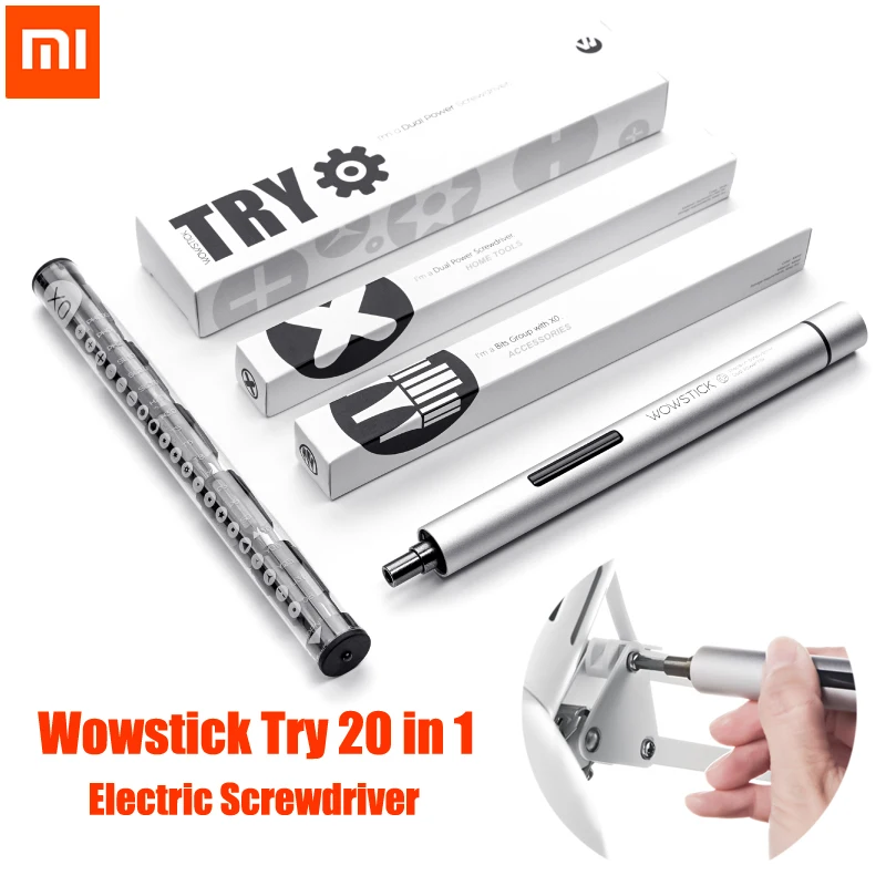 New Original XIAOMI Mijia Wowstick Try 1P+ 20 In 1 Electric Screw Driver Cordless Power Work with Mi Home Smart Home Kit Product
New Original XIAOMI Mijia Wowstick Try 1P+ 20 In 1 Electric Screw Driver Cordless Power Work with Mi Home Smart Home Kit Product