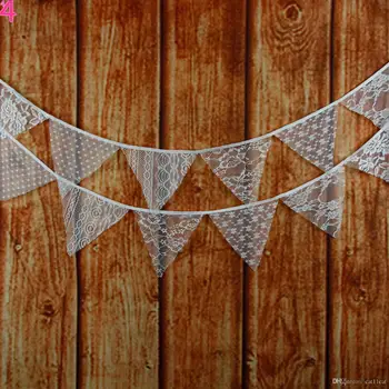 Mixed White Lace Fabric Flags Bunting Banner Garlands for Wedding, Birthday Party, Outdoor & Home Decoration
Mixed White Lace Fabric Flags Bunting Banner Garlands for Wedding, Birthday Party, Outdoor & Home Decoration
