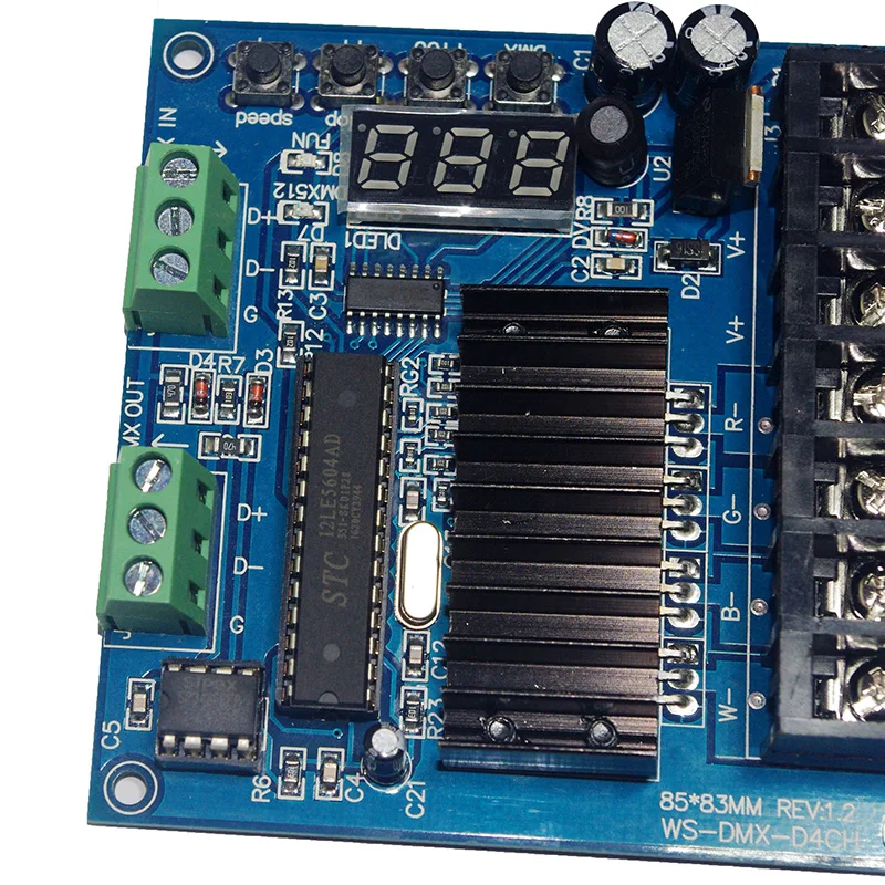 4CH led DMX512 decoder DC5V-24V 4CH*6A max DMX decoder DMX512 3P led controller Digital tube display 7.8KHZ Refresh frequency
4CH led DMX512 decoder DC5V-24V 4CH*6A max DMX decoder DMX512 3P led controller Digital tube display 7.8KHZ Refresh frequency