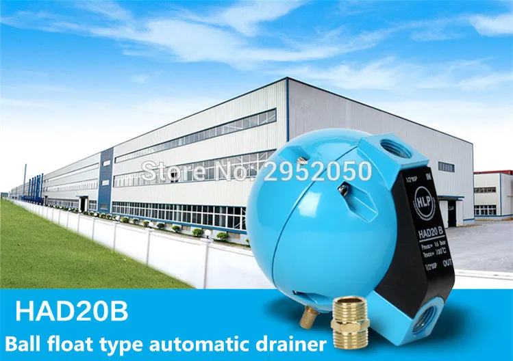 New 1/2'' BSP automatic drainer, automatic drain valve, Compressed air condensate Ball float type automatic drainer,16 bar
New 1/2'' BSP automatic drainer, automatic drain valve, Compressed air condensate Ball float type automatic drainer,16 bar
