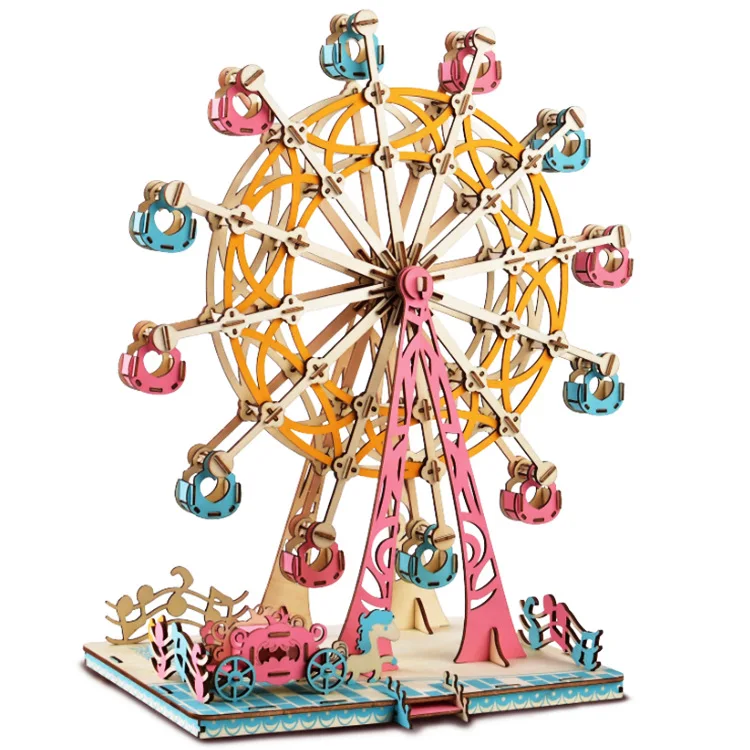 New Products 3D Jigsaw Puzzle 3D Wooden Stereo Assembled Model Christmas Gift Ferris Wheel
New Products 3D Jigsaw Puzzle 3D Wooden Stereo Assembled Model Christmas Gift Ferris Wheel