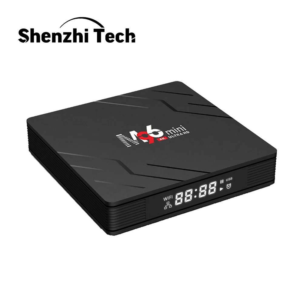 

2020 Smart TV Box Android 9.0 Rockchip RK3228A DDR3 2GB RAM 16GB ROM Set-Top Receiver M96 Mini 4K with 2.4G/5G WIFI Media Player