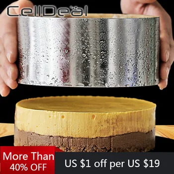 Silver Stainless Steel Adjustable Circle Square Mousse Ring Pastry Mold Cake Mould Baking Tools Kitchen Accessories Decorating
Silver Stainless Steel Adjustable Circle Square Mousse Ring Pastry Mold Cake Mould Baking Tools Kitchen Accessories Decorating