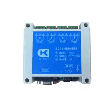 Serial port control 4-way relay output module relay control board switch card intelligent control module
Serial port control 4-way relay output module relay control board switch card intelligent control module