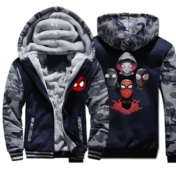 2020 Spider-Man Parallel Universe hoodie printed men trend hooded camouflage big size jacket autumn winter hip hop casual coats
2020 Spider-Man Parallel Universe hoodie printed men trend hooded camouflage big size jacket autumn winter hip hop casual coats