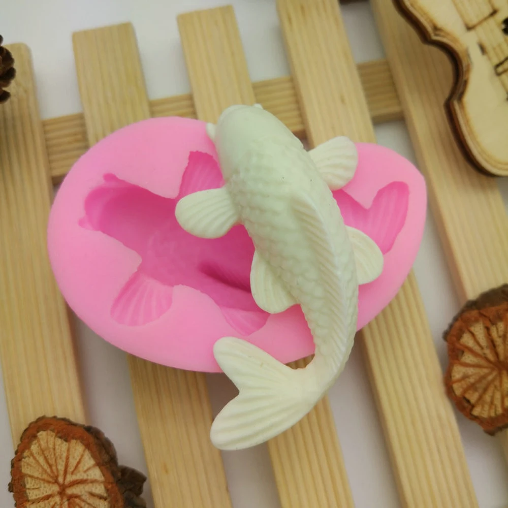 3D DIYCarp Fondant Fish Shape Silicone Cake Mould Chocolate Cupcake Soap Molds Candy Craft Cookie Cake Decorating Tools
3D DIYCarp Fondant Fish Shape Silicone Cake Mould Chocolate Cupcake Soap Molds Candy Craft Cookie Cake Decorating Tools