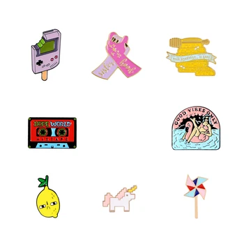 QIHE JEWELRY Sad lemon emotional foods enamel pins Music tape windmill ice cream unicorn brooches badges Jewelry brooch Gifts
QIHE JEWELRY Sad lemon emotional foods enamel pins Music tape windmill ice cream unicorn brooches badges Jewelry brooch Gifts