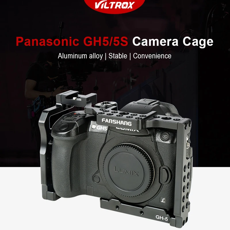 Viltrox Camera Cage for Panasonic GH5 GH5S Camera Protecting Case with 1/4'' 3/8'' screw Follow focus Handle Grip Cage kit
Viltrox Camera Cage for Panasonic GH5 GH5S Camera Protecting Case with 1/4'' 3/8'' screw Follow focus Handle Grip Cage kit