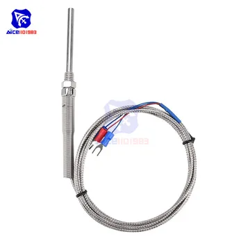 diymore PT100 Platinum Resistor Thermocouple Temperature Sensor Probe M8 2 Meter Length Thread PT100 3-wires Connector 0 -150℃
diymore PT100 Platinum Resistor Thermocouple Temperature Sensor Probe M8 2 Meter Length Thread PT100 3-wires Connector 0 -150℃