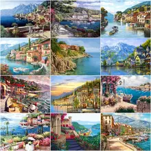 GATYZTORY Frame Landscape Seaside Houses Oil Painting By Numbers On Canvas Full Set DIY Kits Modern Wall Art For Home
GATYZTORY Frame Landscape Seaside Houses Oil Painting By Numbers On Canvas Full Set DIY Kits Modern Wall Art For Home