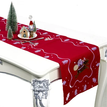 Santa Claus Embroidery Table Runner Christmas Restaurant Fabric Table Cloth Christmas Decorations
Santa Claus Embroidery Table Runner Christmas Restaurant Fabric Table Cloth Christmas Decorations