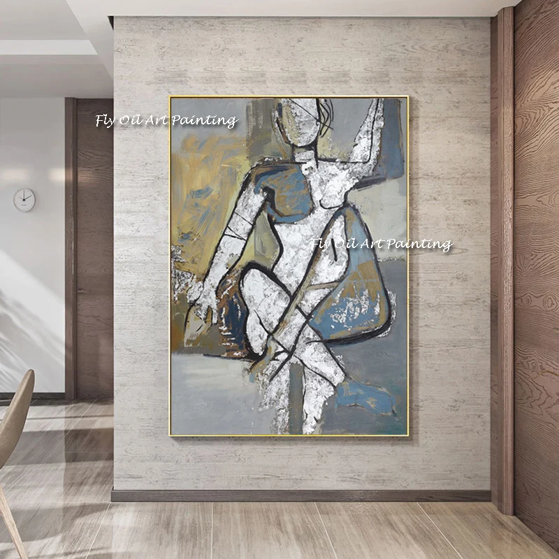 Картина маслом ручной работы с обнаженной женщины в современном стиле большого размера, Картина на холсте для гостиной, декоративная картина, подарок, 100%
Картина маслом ручной работы с обнаженной женщины в современном стиле большого размера, Картина на холсте для гостиной, декоративная картина, подарок, 100%