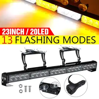 23" Car Truck Emergency Warning LED Strobe Light Bar with Suction Cups and Mounting Brackets 13 Flashing Modes Emergency Lights
23" Car Truck Emergency Warning LED Strobe Light Bar with Suction Cups and Mounting Brackets 13 Flashing Modes Emergency Lights