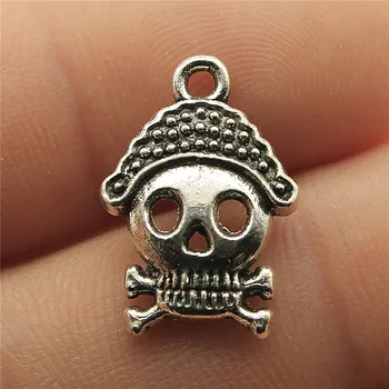 WYSIWYG 15pcs 19x13mm Skull Charms For Jewelry Making Skull Antique Silver Color Charms Skull Charms 
WYSIWYG 15pcs 19x13mm Skull Charms For Jewelry Making Skull Antique Silver Color Charms Skull Charms