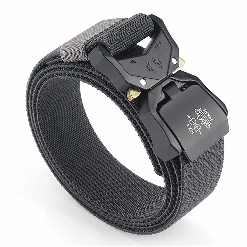 Elastic Jeans Belt For Men Aluminum Alloy Pluggable Buckle Training Tactical Belts Comfortable High Quality Male Belt Hunting
Elastic Jeans Belt For Men Aluminum Alloy Pluggable Buckle Training Tactical Belts Comfortable High Quality Male Belt Hunting
