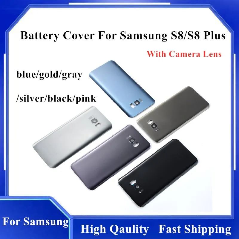 Стеклянная задняя крышка аккумулятора для Samsung Galaxy S8 G950 G950F Plus G955 Корпус задней