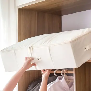 1PC Foldable Underbed Bag Organizer Container with Zipper for Blanket Clothes Comforters Breathable Handles Zippered Storage Box
1PC Foldable Underbed Bag Organizer Container with Zipper for Blanket Clothes Comforters Breathable Handles Zippered Storage Box