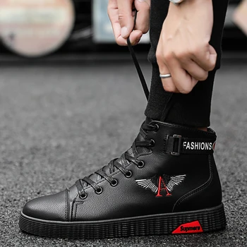 2019 new Men winter shoes ankle boots fashion man comfort shoes leather boots high top sport shoes Plus velvet to keep warm
2019 new Men winter shoes ankle boots fashion man comfort shoes leather boots high top sport shoes Plus velvet to keep warm