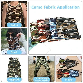 100x145cm Cotton Fabric Soft Thin Reactive Printing Cotton Camouflage Printing Fabric DIY Clothing Home Sewing Material
100x145cm Cotton Fabric Soft Thin Reactive Printing Cotton Camouflage Printing Fabric DIY Clothing Home Sewing Material