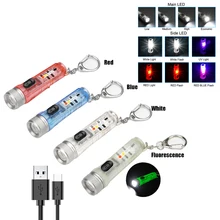Mini Keychain Pocket Torch USB Rechargeable LED Light Flashlight Lamp Waterproof Portable Light for Emergency Outdoor Camping
Mini Keychain Pocket Torch USB Rechargeable LED Light Flashlight Lamp Waterproof Portable Light for Emergency Outdoor Camping