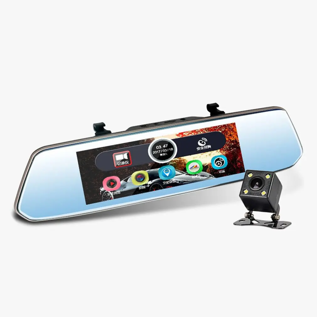 7 Inch Driving Recorder Plastic Hd Electronic Dog Rearview Mirror Driving Recorder Dual Lens With Reversing Image 
7 Inch Driving Recorder Plastic Hd Electronic Dog Rearview Mirror Driving Recorder Dual Lens With Reversing Image