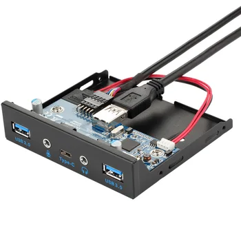 USB 3.0 Front Panel Hub 3.5inch Panel Computer Expansion Board 5 Ports Support Type-C USB 3.0 Microphone Input Audio Output Port
USB 3.0 Front Panel Hub 3.5inch Panel Computer Expansion Board 5 Ports Support Type-C USB 3.0 Microphone Input Audio Output Port