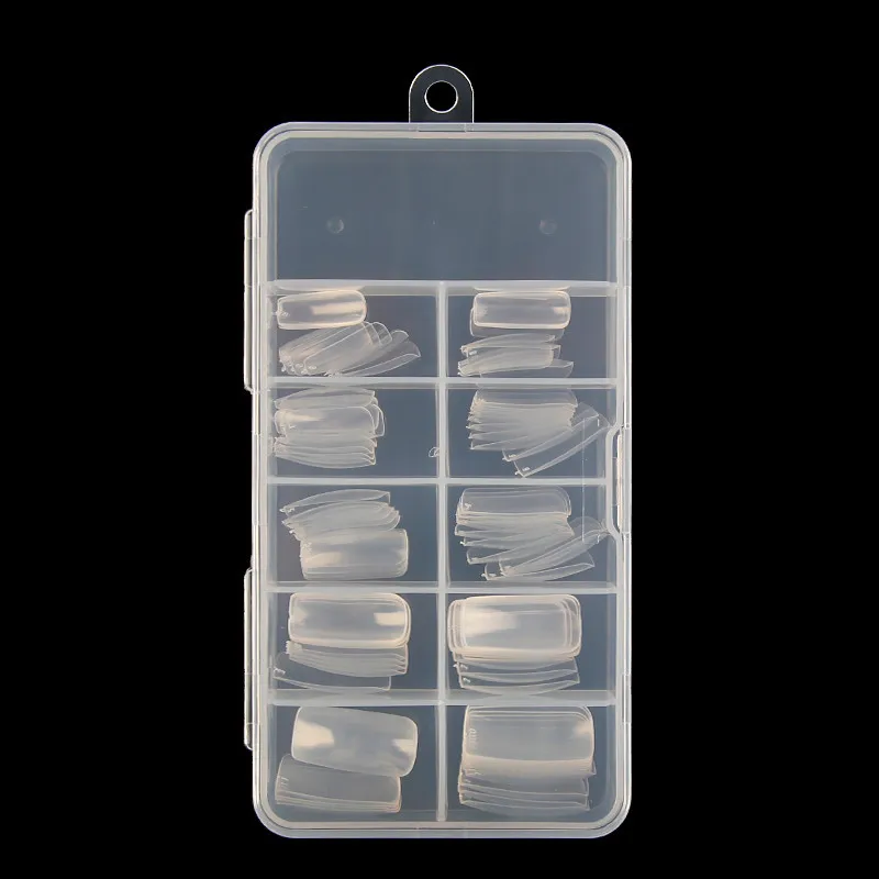 100 PCS Professional Transparent Artificial False Nail Full Cover Fingernails Beauty Tools With PP Box Nail Practice DIY
100 PCS Professional Transparent Artificial False Nail Full Cover Fingernails Beauty Tools With PP Box Nail Practice DIY