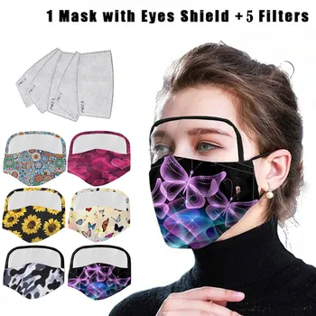 Cotton proof Outdoor Face Face Mask with Eyes Shield + 5 Filters Reusable Mask Breathable Face Mask Cloth Mouth Caps Mouth Mask
Cotton proof Outdoor Face Face Mask with Eyes Shield + 5 Filters Reusable Mask Breathable Face Mask Cloth Mouth Caps Mouth Mask