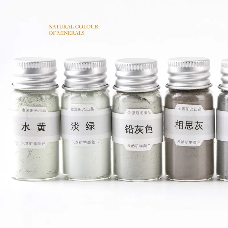 Natural Mineral Pigment grey Ash color series Watercolor powder chinese painting art supplies 10g/bottle
Natural Mineral Pigment grey Ash color series Watercolor powder chinese painting art supplies 10g/bottle