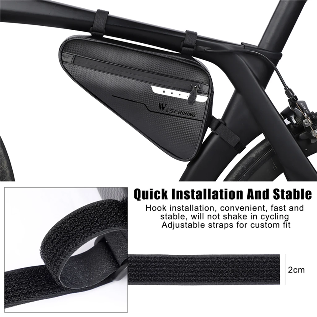 Bike Frame Bag Large Capacity Cycling Top Tube Triangle Bag Strage Pouch for MTB Mountain Rode Bike Bicycle Accessories Bike Frame Bag Large Capacity Cycling Top Tube Triangle Bag Strage Pouch for MTB Mountain Rode Bike Bicycle Accessories