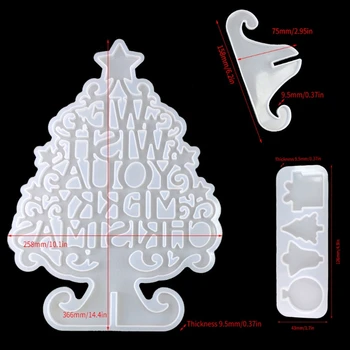 Christmas Tree Ornaments Epoxy Resin Mold Merry Christmas Home Decor Silicone Mould Christmas Theme Feastival Art Crafts 
Christmas Tree Ornaments Epoxy Resin Mold Merry Christmas Home Decor Silicone Mould Christmas Theme Feastival Art Crafts
