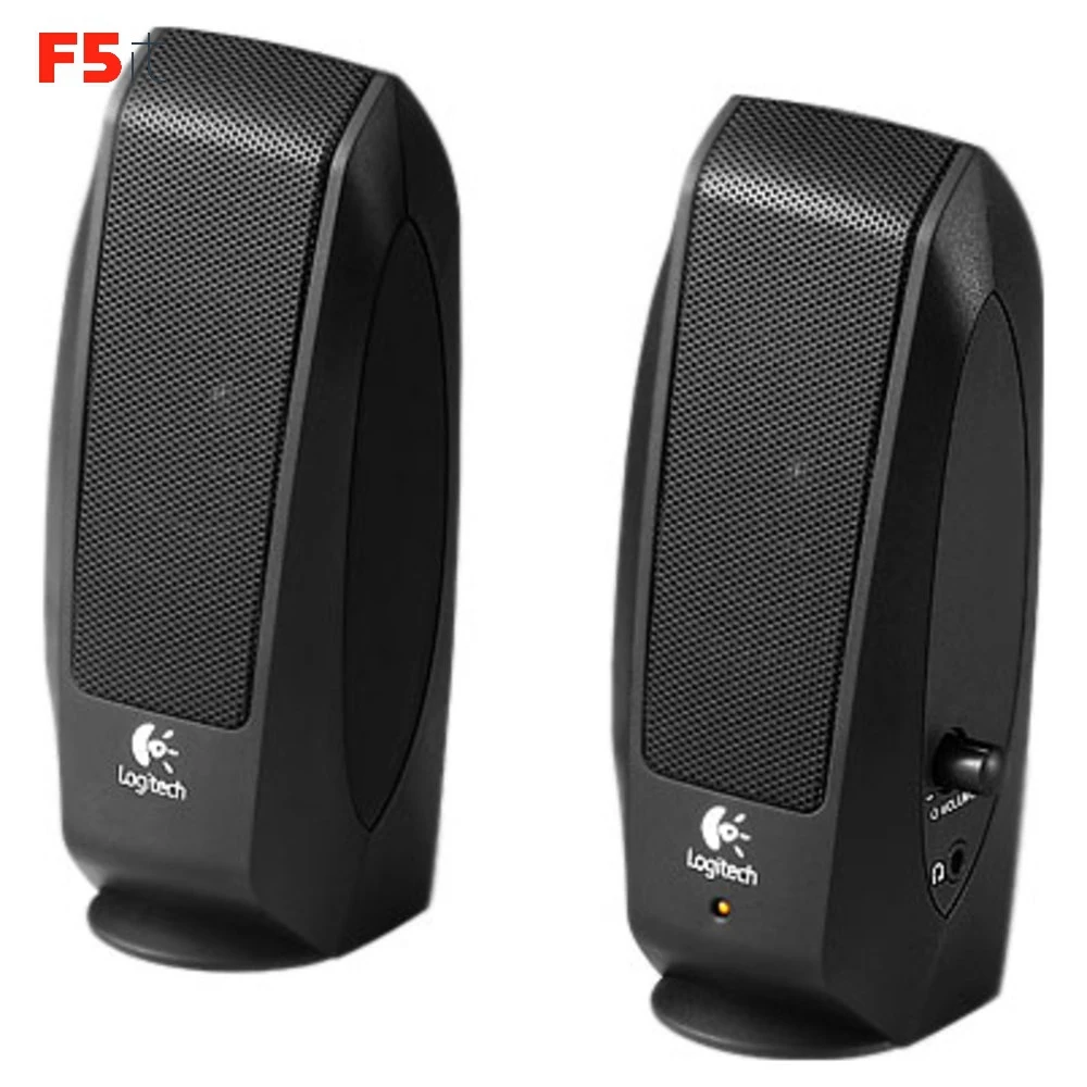 Акустическая система 2.0 Logitech S120 black (2.3Вт) (980-000010) | Электроника