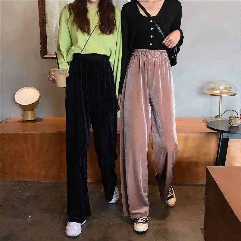 Autumn And Winter Women's Trousers Large Size 200 Kg Loose High-Waist Casual Wide-Leg Pants Student Velvet
Autumn And Winter Women's Trousers Large Size 200 Kg Loose High-Waist Casual Wide-Leg Pants Student Velvet