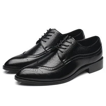 British Style Men Classic Business Formal Shoes Pointed Toe Retro Bullock Design Men Oxford Dress Shoes 
British Style Men Classic Business Formal Shoes Pointed Toe Retro Bullock Design Men Oxford Dress Shoes