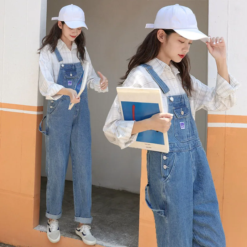 Vintage Blue Denim Jumpsuits Overalls for Women Loose Sleeveless Jeans Jumpsuit Spring Female Adjustable Strap Elegant Jumpsuit
Vintage Blue Denim Jumpsuits Overalls for Women Loose Sleeveless Jeans Jumpsuit Spring Female Adjustable Strap Elegant Jumpsuit