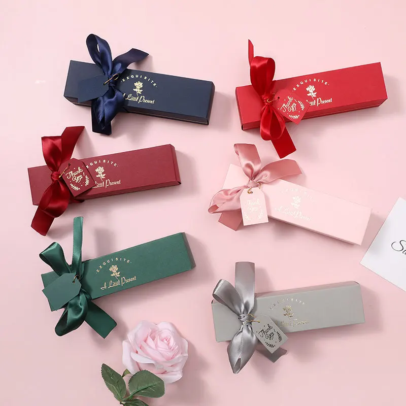 New Rectangular Gift Boxes with Ribons Paper Box for Lipstick Package Favor Candy Boxes Wedding Party Small Gift Packaging Box
New Rectangular Gift Boxes with Ribons Paper Box for Lipstick Package Favor Candy Boxes Wedding Party Small Gift Packaging Box
