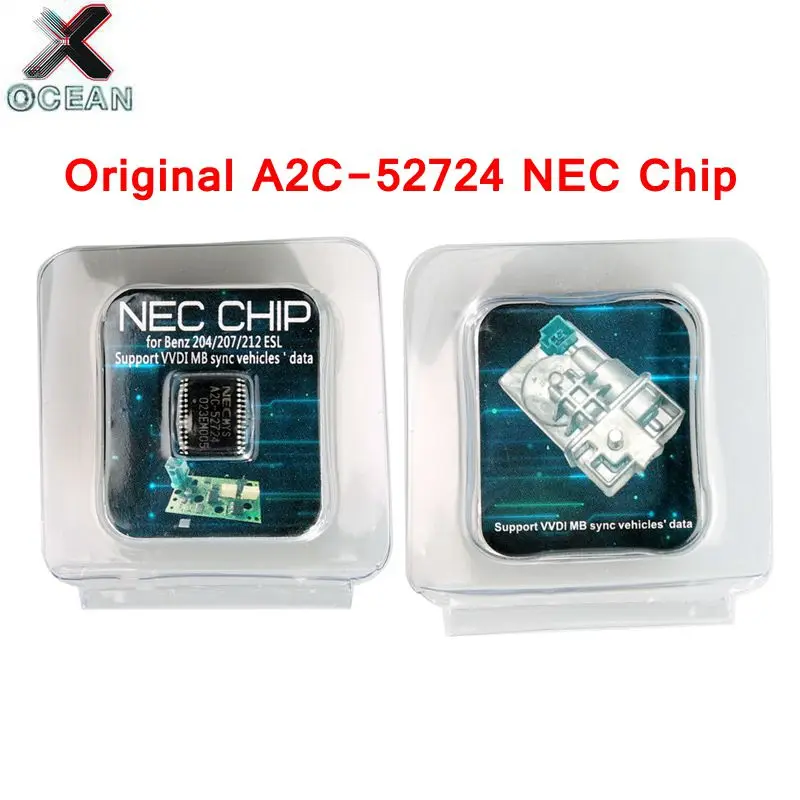 2019 Transponder A2C-45770 A2C-52724 NEC Chips for Benz W204 207 212 for ESL ELV Working with Xhorse VVDI MB BGA Tool or CGDI
2019 Transponder A2C-45770 A2C-52724 NEC Chips for Benz W204 207 212 for ESL ELV Working with Xhorse VVDI MB BGA Tool or CGDI