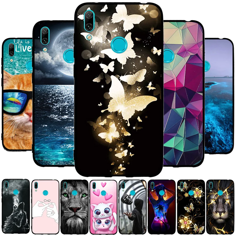 Для Huawei Y7 Prime Pro 2019 силиконовый чехол для Enjoy 9 мультяшный 3D принт бампер 6 26 "Чехол