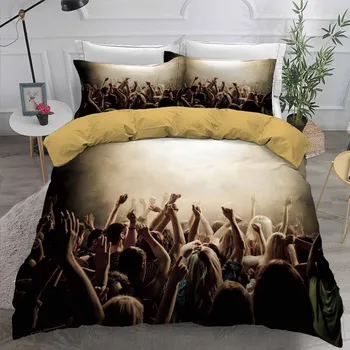 Concert Crowed Bedding Set 2/3 Piece Fans Bed Linen Set Pillowcase Family Bed Cover with Pillowcase Single Double Full Queen
Concert Crowed Bedding Set 2/3 Piece Fans Bed Linen Set Pillowcase Family Bed Cover with Pillowcase Single Double Full Queen