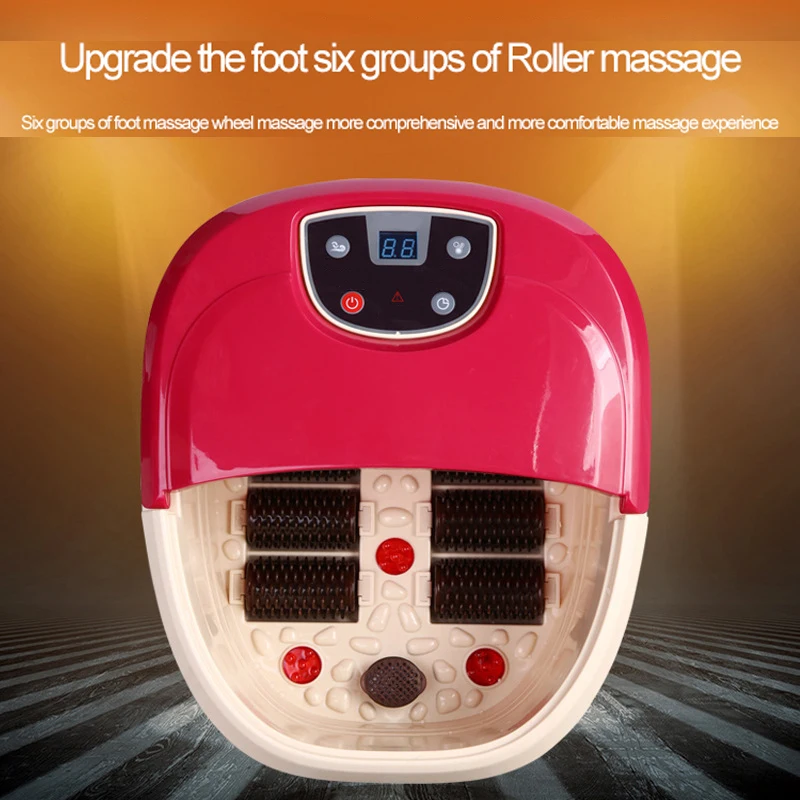 Automatic Roller Massage Foot Bath Machine Deep Barrel LCD Microcomputer Display Heating Double Layer Filtration Foot Massager
Automatic Roller Massage Foot Bath Machine Deep Barrel LCD Microcomputer Display Heating Double Layer Filtration Foot Massager