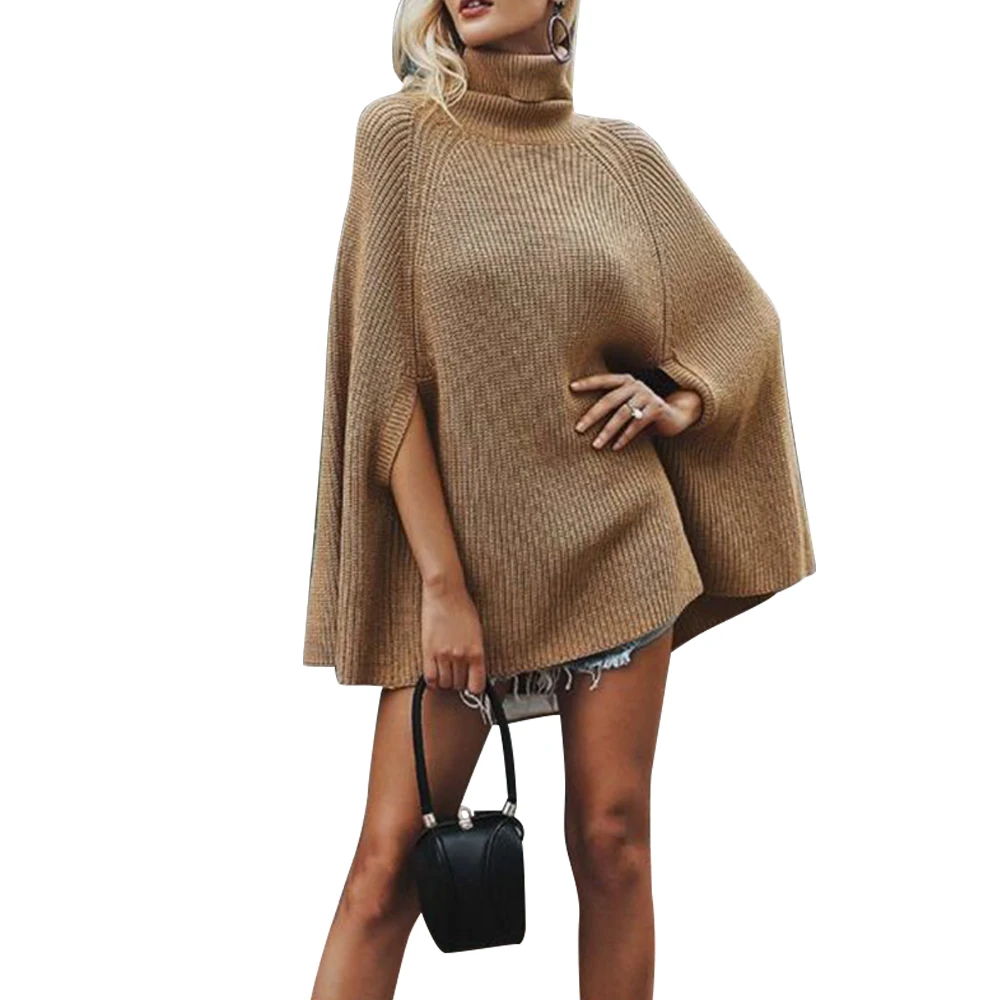 Winter Womens Ponchos New Solid Color Cloak Poncho Knit Turtleneck Sweater Long Sleeve Women Clothes Womens Capes and Ponchos
Winter Womens Ponchos New Solid Color Cloak Poncho Knit Turtleneck Sweater Long Sleeve Women Clothes Womens Capes and Ponchos