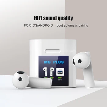 TWS M6 Plus Wireless Earphone Bluetooth 5.0 Headphone Body Temperature Display Earbuds Wireless Headset For IOS Android Headset
TWS M6 Plus Wireless Earphone Bluetooth 5.0 Headphone Body Temperature Display Earbuds Wireless Headset For IOS Android Headset