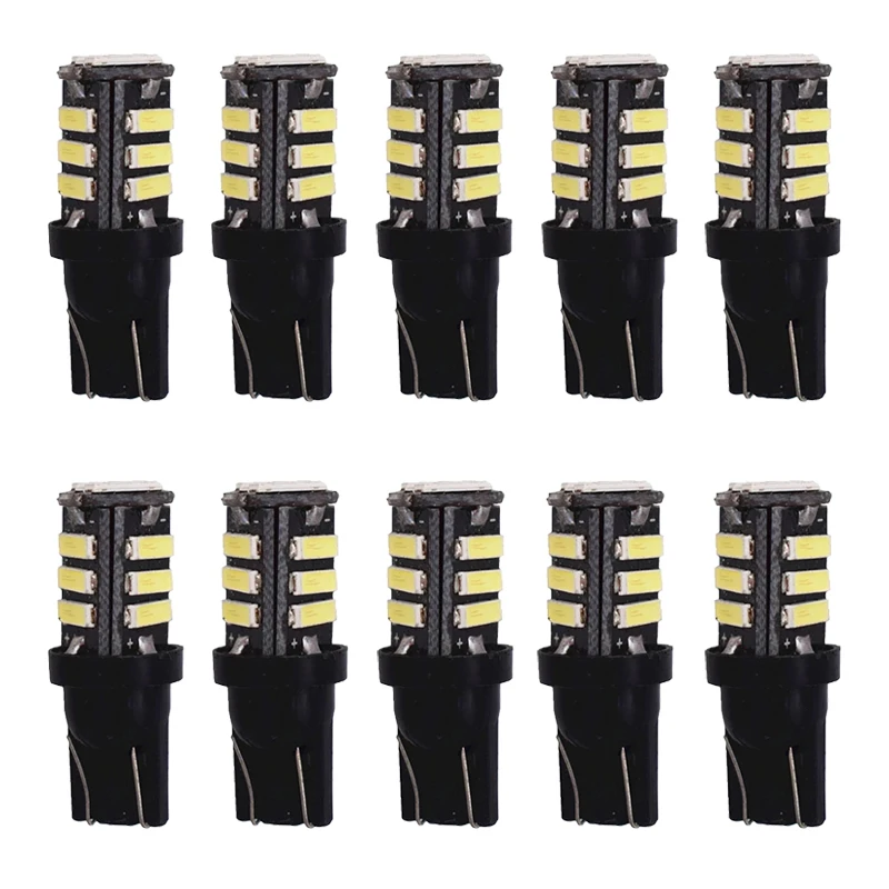 

500PCS High Quality DC12V Car LED Lights W5W T10 7020 11SMD Wedge Light Car Brake Rear Tail Bulb Reversing Lamp Car Lights White