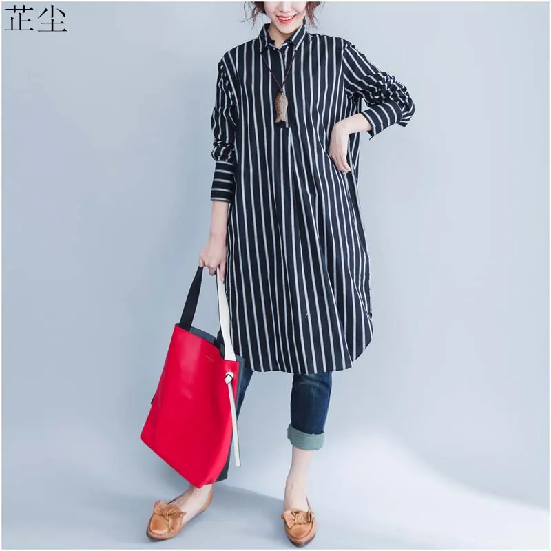 2019 New Autumn Striped Shirt Women Blouse Plus Size Long Cotton Blouse Woman Tops Big Size Blusas Dama Chemisier Femme 4XL 5XL
2019 New Autumn Striped Shirt Women Blouse Plus Size Long Cotton Blouse Woman Tops Big Size Blusas Dama Chemisier Femme 4XL 5XL