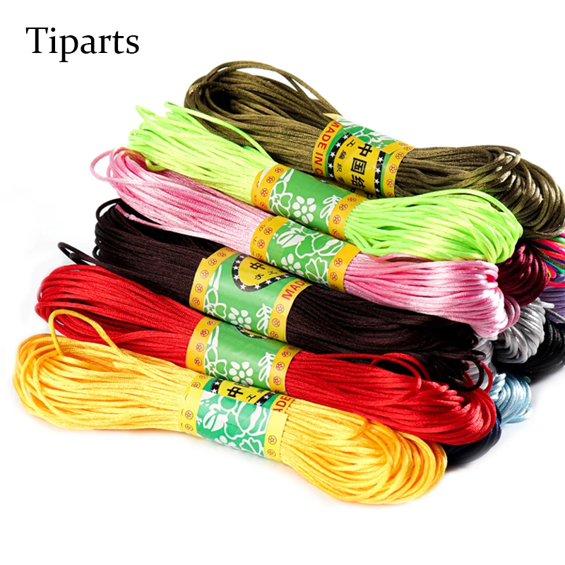 Tiparts 20m/Roll Jewelry DIY string cord Silk String rope DIY Necklace Bracelet Anklet For DIY Jewelry Making Accessories
Tiparts 20m/Roll Jewelry DIY string cord Silk String rope DIY Necklace Bracelet Anklet For DIY Jewelry Making Accessories